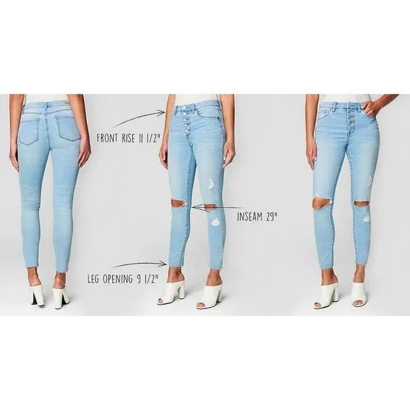 Trendy Women's Hi Rise Skinny in Daddy Soda, Size 29 - Perfect for Any Occasion